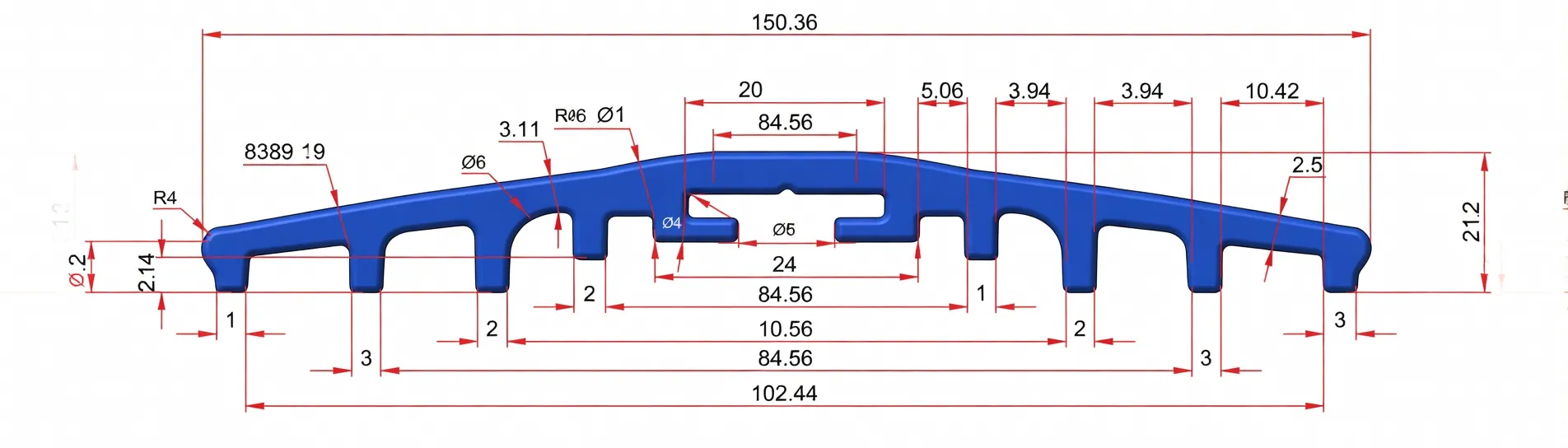 Servis Kapısı Alt Eşik Profili