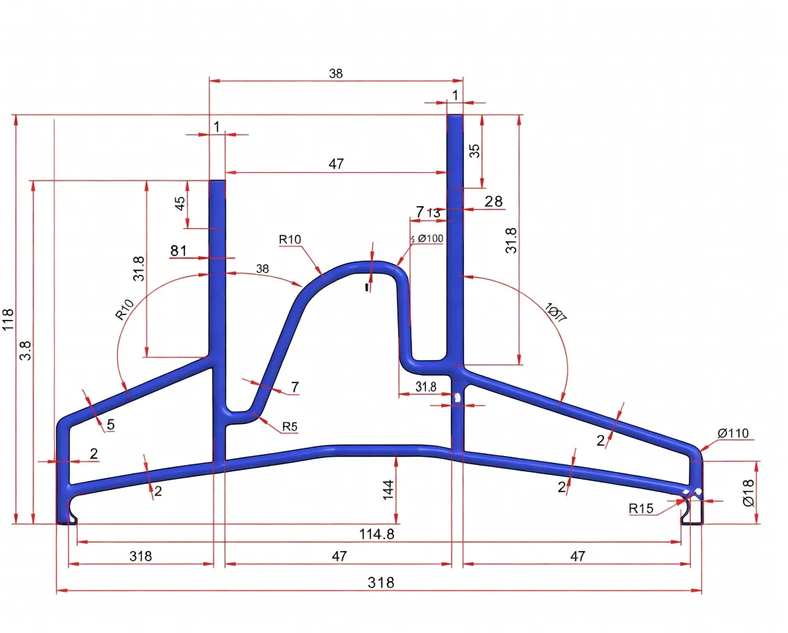 Servis Kapısı Üst Eşik Profili Eşiksiz